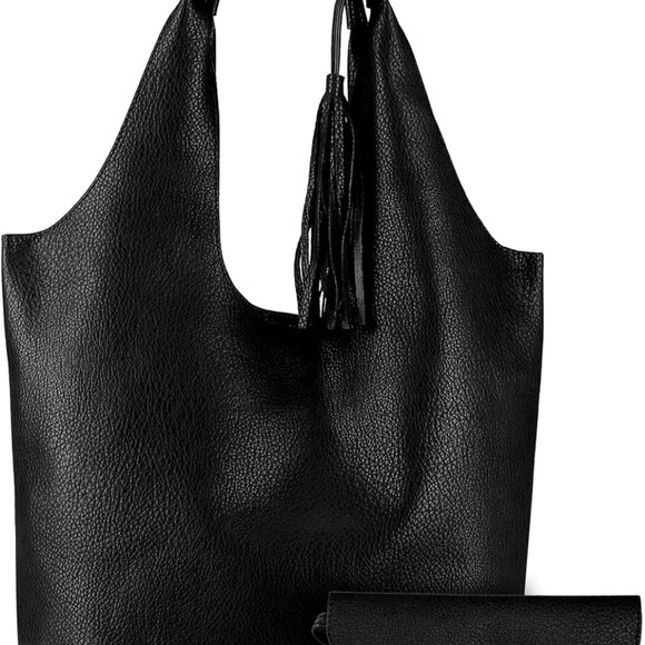 Handbags - Slouchy Hobo Bags for Women Soft Designer Shoulder Purses Ladies Top Handle Hand